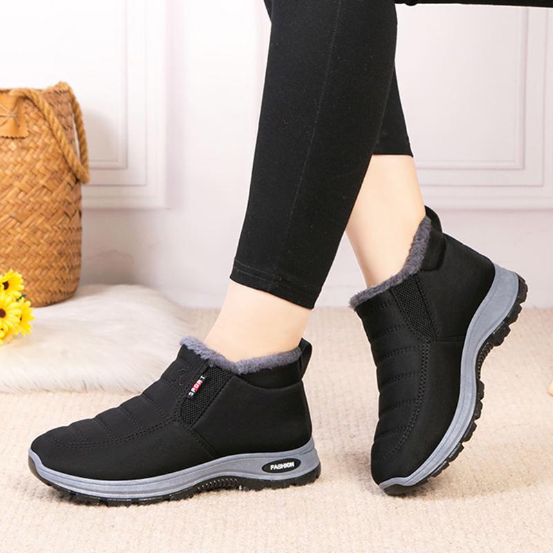Waterproof Winter Boots for Women 2025 New Plush Snow Boots Women Ankle Boots Warm Black Couple Cotton Couples Platform Shoes