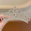 Kids Princess Crown Rhinestone Hair Comb Set