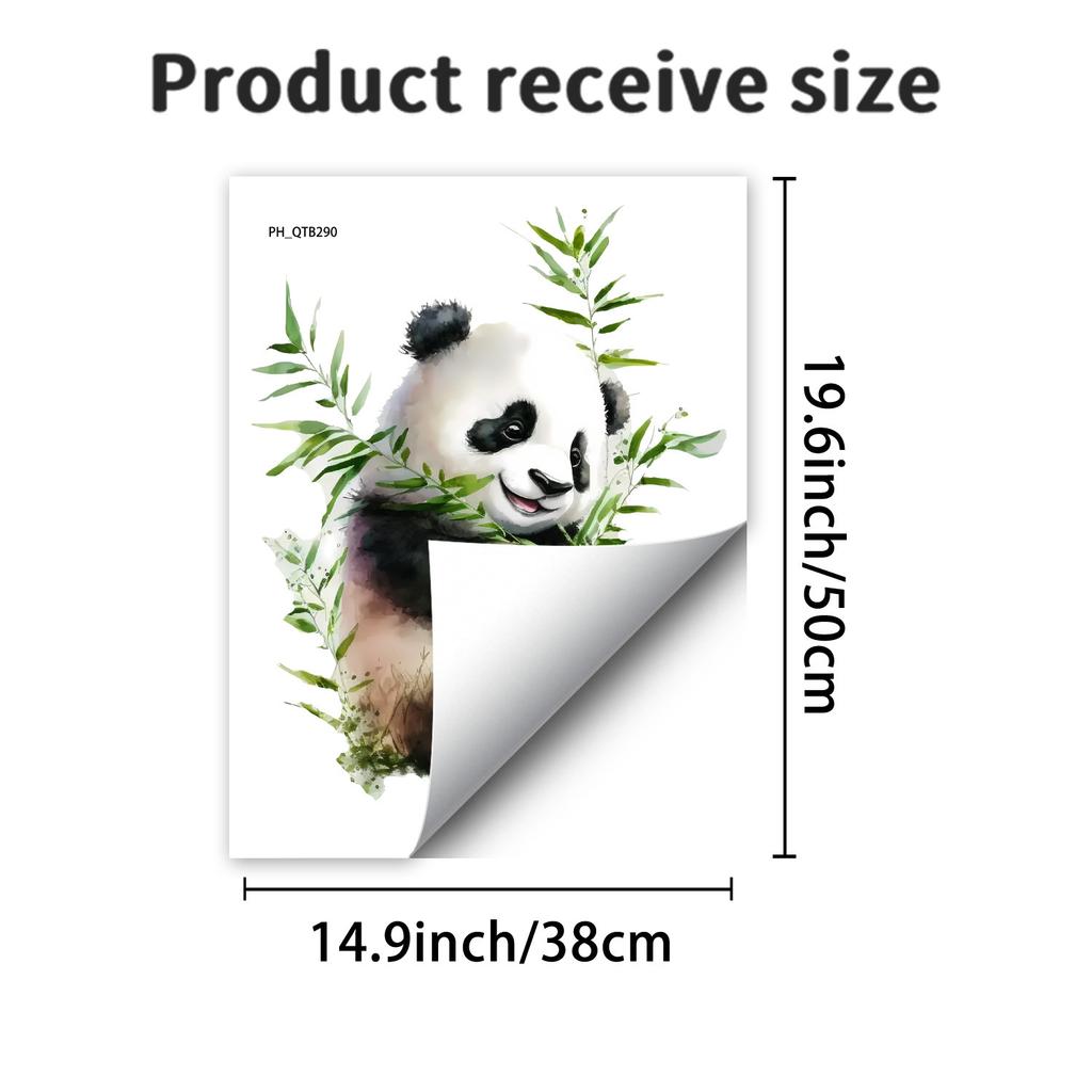 Cartoon Panda Löwe Zebra Tier Tapete Selbstklebend Abnehmbar für Kinderzimmer Kinderzimmer Schlafzimmer Wohnzimmer