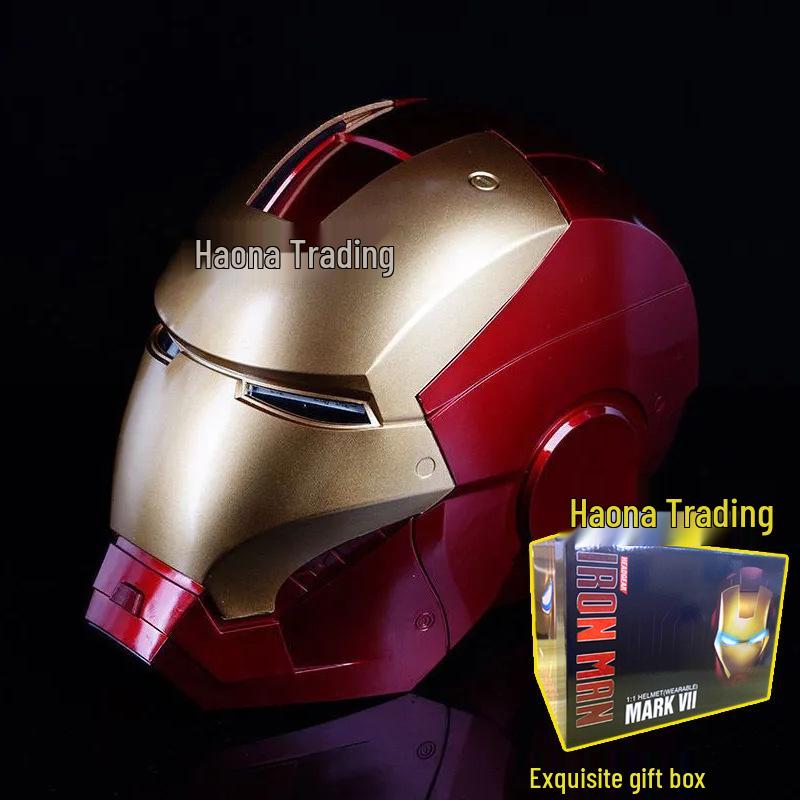 Κράνος Iron Man MK5 με Φωνητικό Έλεγχο, Αυτόματο Άνοιγμα, Φωτεινά Χαρακτηριστικά & Μοντέλο Χεριού Cosplay Props