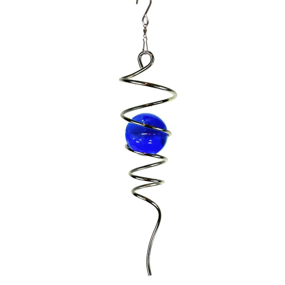 Hanging Decor Spiral Tail Wind Spinner Art Ornaments Wind Chimes Rotating Spiral Tail  Yard