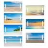 Ocean Series Polyester Golf Cart Seat Cover Soft Towel Blanket For All Weather Easy Install Benches Seat Protector