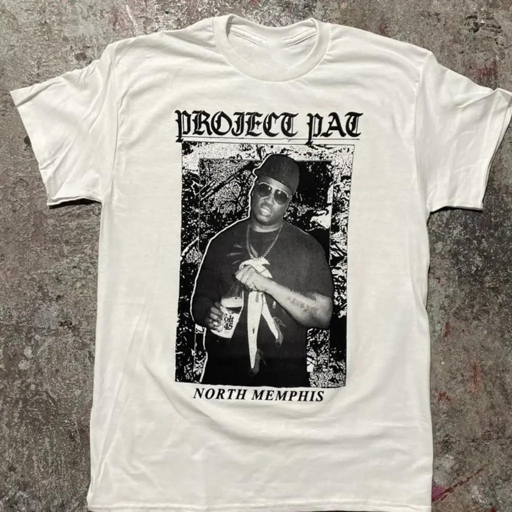 Project Pat rapper Three 6 Mafia T-shirt White Short Sleeve S to 5XL Unisex T-Shirt XXL