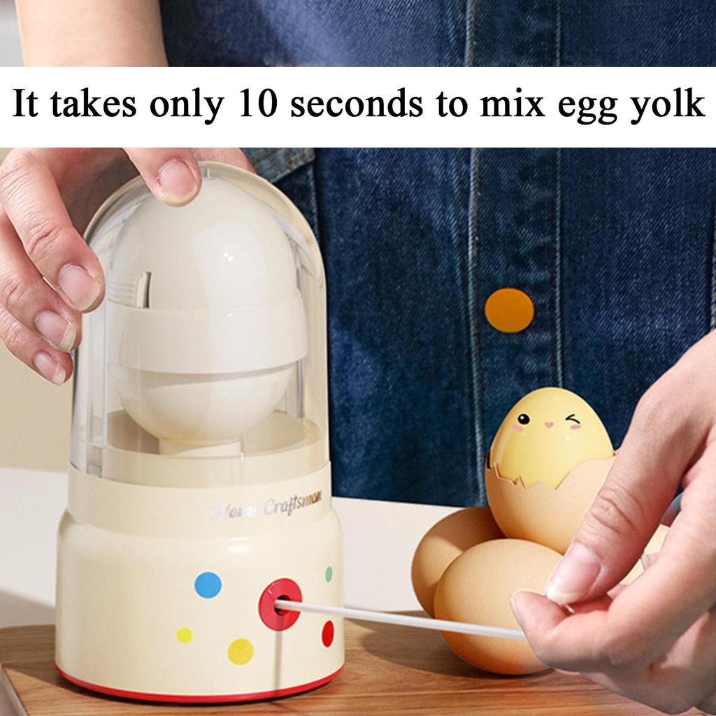 Hand Eggs Shaker Mixer Food Grade Egg Spinner Manual Multifunctional Tool In Shell Egg Spinner With Drawstring Baking Tools