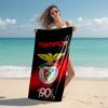 proof beach towel with Sport Lisboa e Benfica pattern - soft,absorbent,quick-drying,machine washable - perfect for swimming,camping,bathing