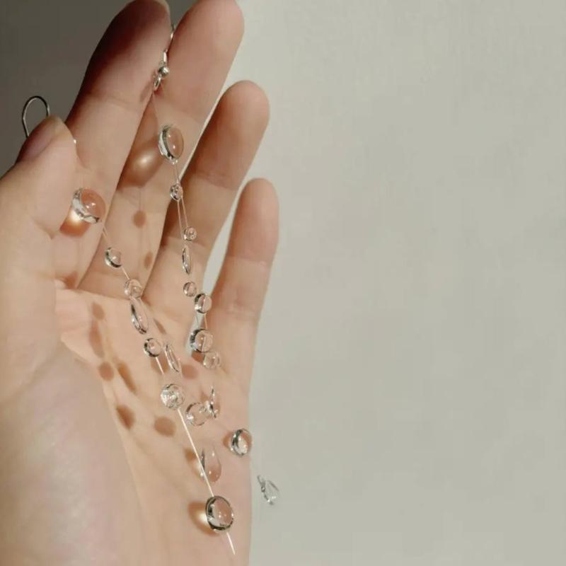 Minimalistyczne Kolczyki Kropla Wody dla Kobiet Kolczyki ze Stali Tytanowej w Kształcie Łzy dla Wrażliwej Skóry Elegancka Biżuteria