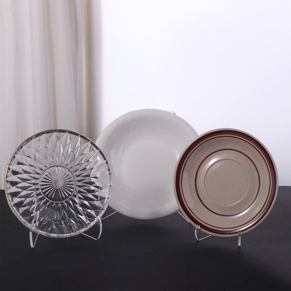 60-Degree Angle Flat Plate Stand Clear Book Stand Display Easel Stand Displaying