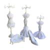 Set of 5 Jewelry Rack Dress High-heeled Shoes Model Earring Necklace Jewelry Holder Organizers Jewelry Display Stand