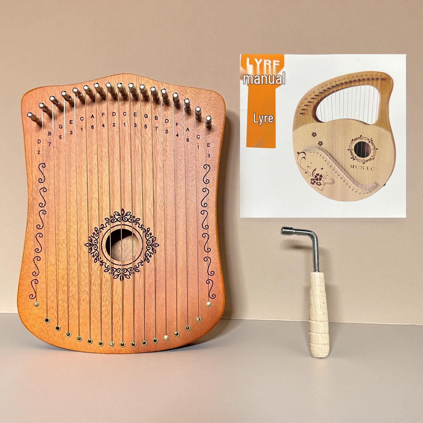 Лия Цинь 17-струнная лира-арфа: Компактный щипковый инструмент