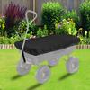 For Garden Cart Cover for Wagon Cart Waterproof Tear Resistant with Adjustable Bottom Drawstring 59 by 37 Inch
