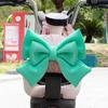 Niedliche Schleife Elektrofahrzeug Dekoration Helm Stoff Satinband Schleife Helm Dekoration Motorradhelm Zubehör