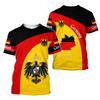 Fashionable and Lnteresting Germany Pictures For Men's T-Shirts Trend Digital Printing Casual Round Neck Short Sleeved