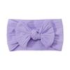 Solid Cable Bow Baby Headband for Child Nylon Layers Headwear Kids Elastic Turban Headwraps Newborn Boys Girls Hair Accessories
