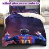 Soccer superstarPattern Bedding Quilt Set Quilt Cover Pillowcase Home Decoration Birthday Gift (1 * Duvet Cover + 2 * Pillowcase, Without Core)