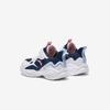 Anta Kids Synthetic Leather Fashion Versatile Lightweight Shock Absorbing Low Top Running Shoes Kids Sneakers Blue White Red A22449977N-2