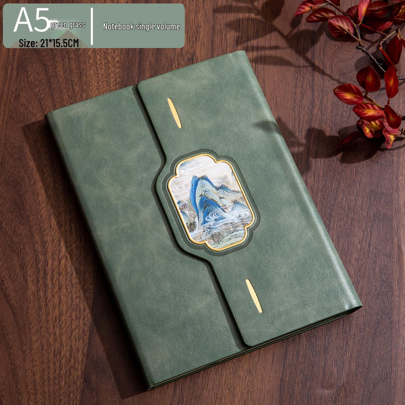 Chinese Style Tri-fold Diary Gift Box: Cultural & Creative Notebook Souvenir with Logo Printing