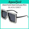 White Frame Square Eyewear With Pc Material For Stylish Outdoor And Stage Performances