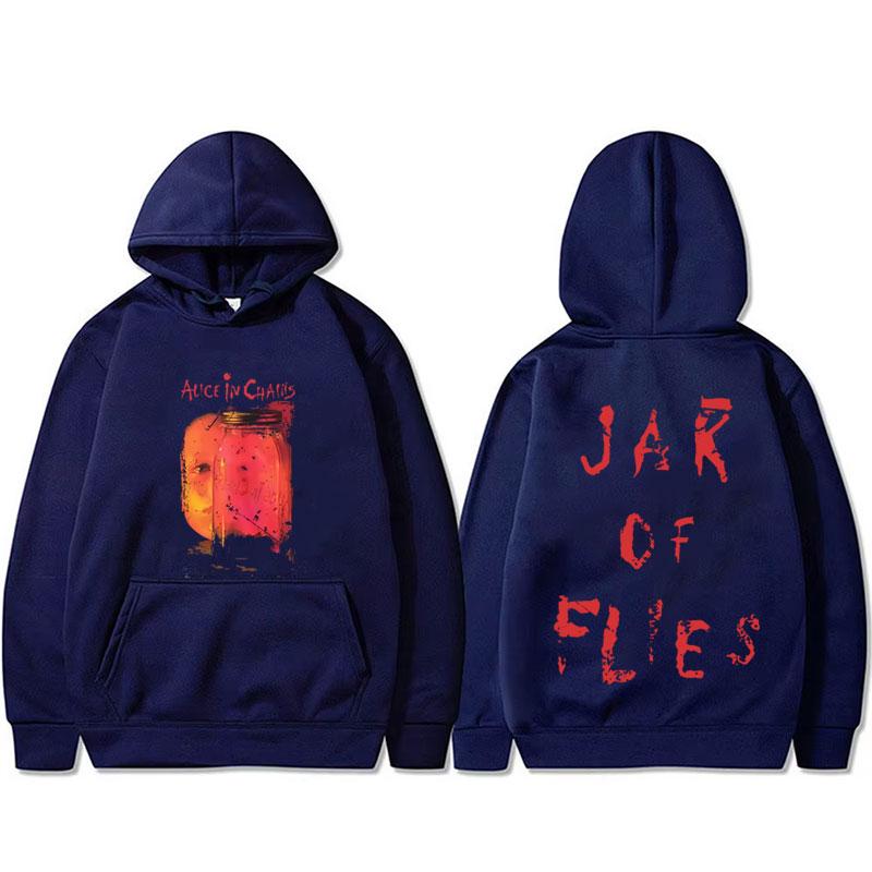 Rockband Alice in Chains Jar of Flies Album Grafik Hoodie Herren Gothic Punk Popmusik Kapuzensweatshirt Männermode Pullover