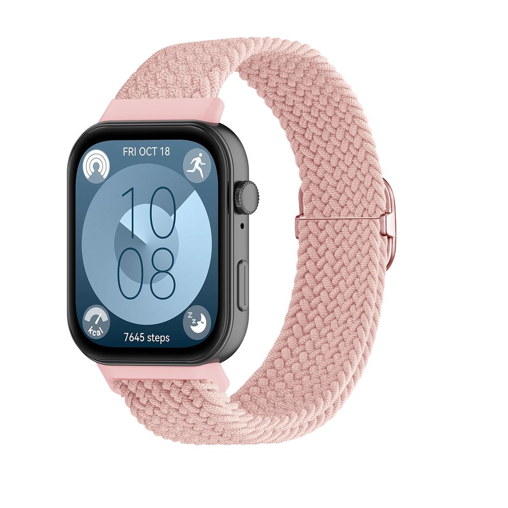 Armband für Huawei Watch Fit 3 4 pro Zubehör Verstellbares Sport Ersatz-Armband Geflochtenes Solo Loop Armband huawei fit3 4 Band