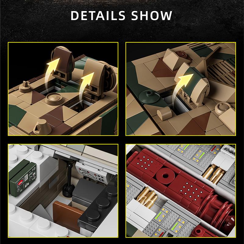Army Style High-Standard-Quality Ww2 High-Quality 2688Pcs High-Quality Germany High-Quality Panzer High-Quality Viii High-Quality Maus Large Size