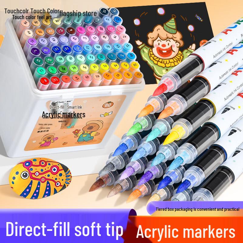 Touchcolor Soft-Tip Acrylic Marker Pen Set
