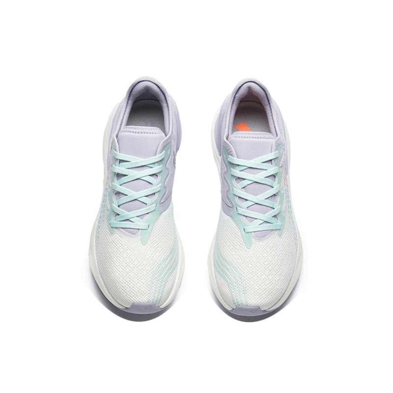 ANTA Tron 2.0 Running Shoes Women's Low top Ivory White/Ice Pink Blue/Light Purple Gray Sneakers 122215586-2