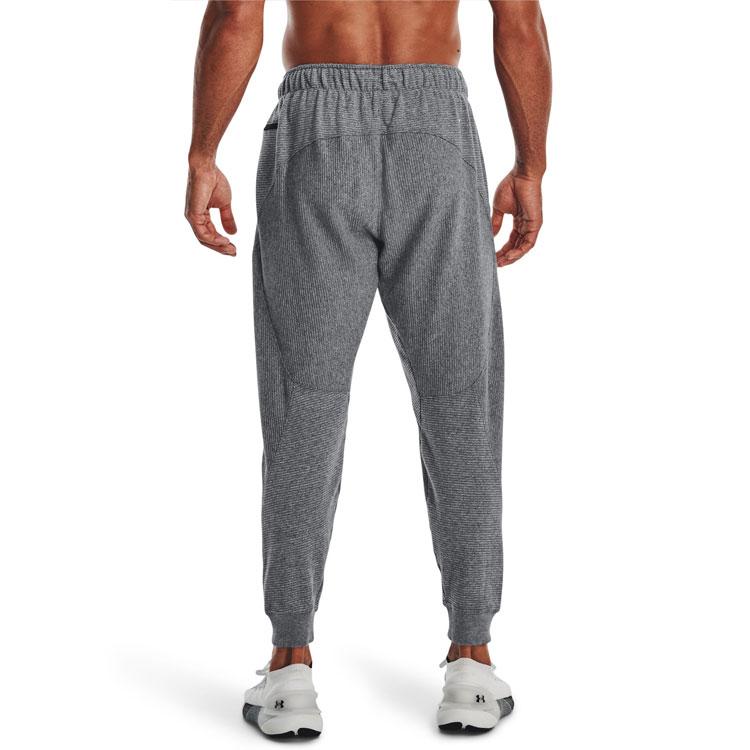 Under Armour Solid Color Drawstring Sports Pants Men Bottoms Dark-Gray 1373879-001