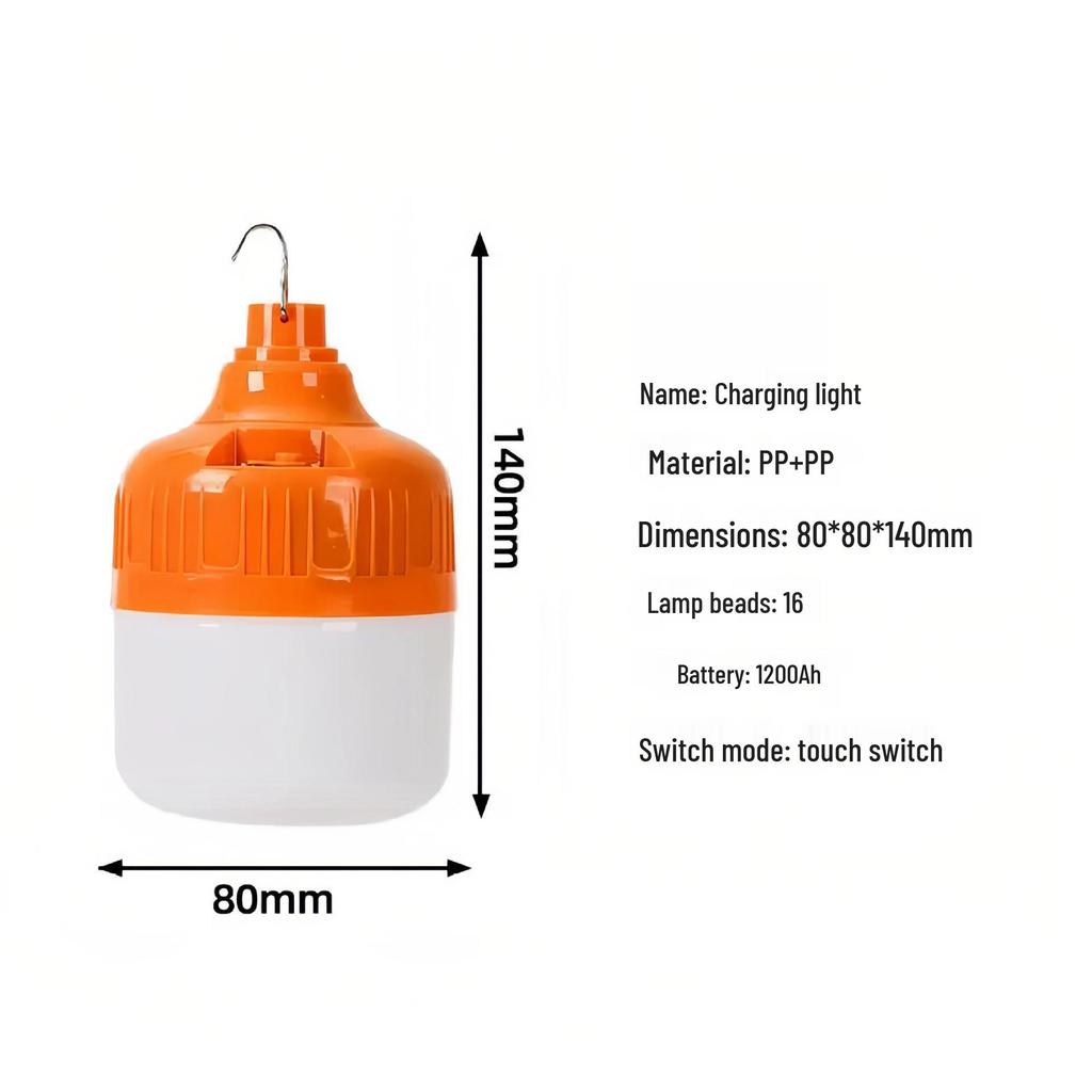 Portable Waterproof Night Market Lamp - Long Battery Life & Emergency Charging