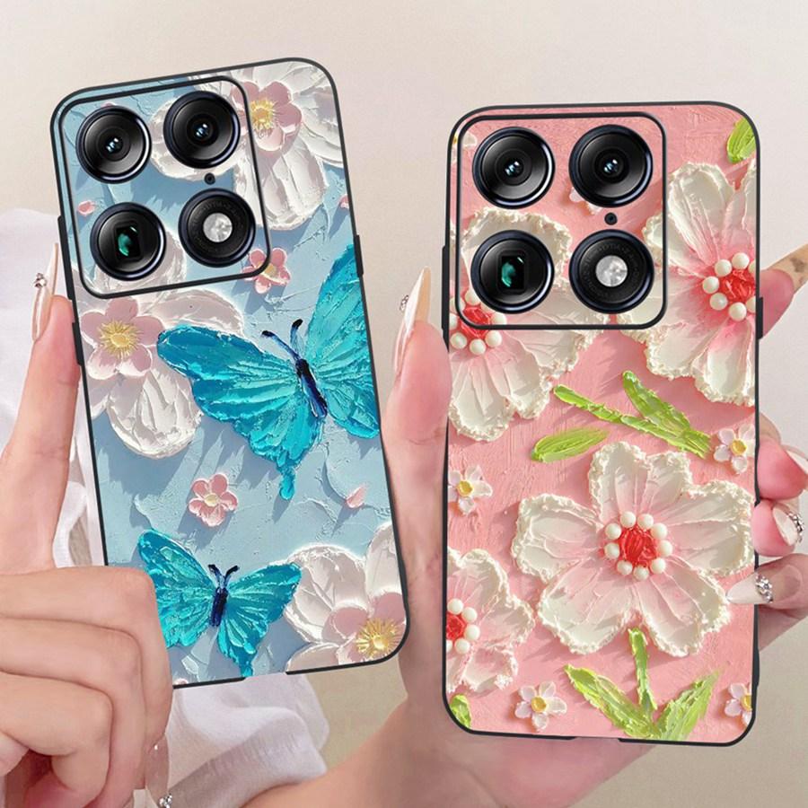 For Motorola Signature 5G Fashion Style Elegant Painted Phone Casing Cover Moto X70 Air Pro Soft Silicone Black TPU Case