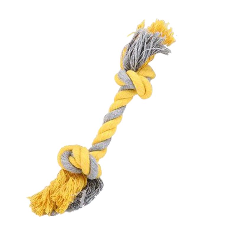 Random Color Cotton Rope Pet Chew Toys Dog Tooth Cleaning Rope