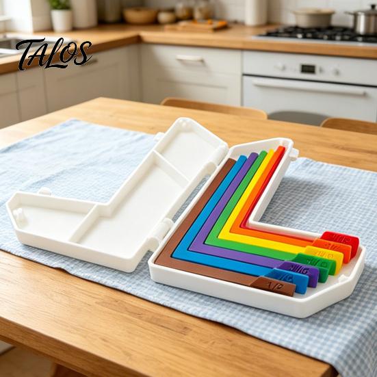Precision Paper Guide Craft Alignment Tool Set, 7 Size Ruler with Storage Measurement Case, Color Coded Positioning for Card Making Scrapbooking