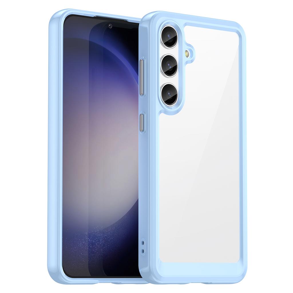 Para Capa Samsung Galaxy S24 TPU+Acrílico Anti-riscos Capa Traseira para Celular