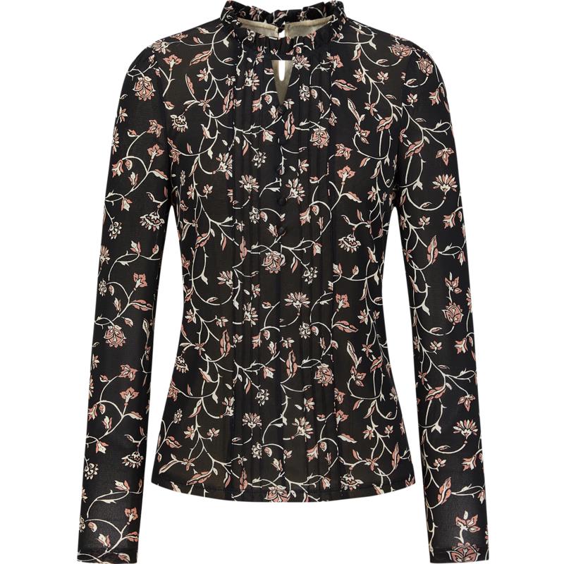 JUZUI Romantic Peony Lace Slim Fit Women s Top M