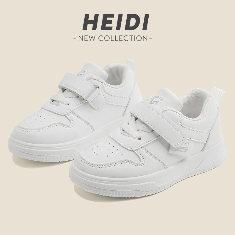Kids White Breathable Soft Soled Casual Sports Sneakers Unisex For Boys Girls