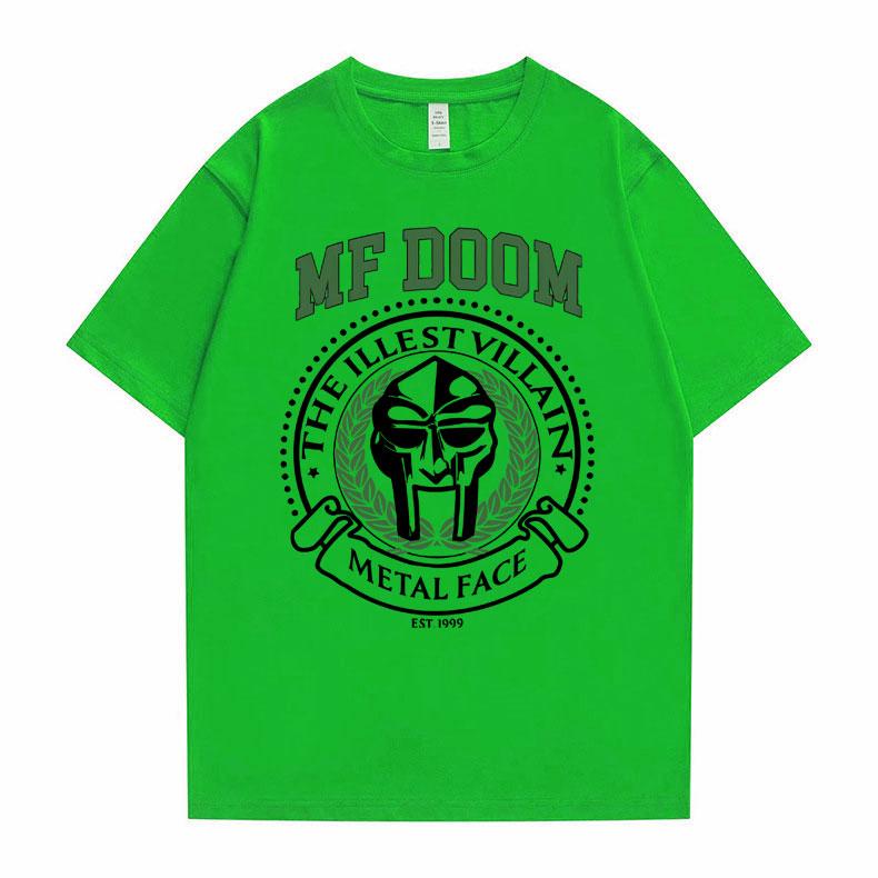 Rapper Mf Doom Madvillain The Illest Villain Metal Face Graphic Print Tshirt Male Casual Oversized Tshirt Unisex Hip Hop T Shirts
