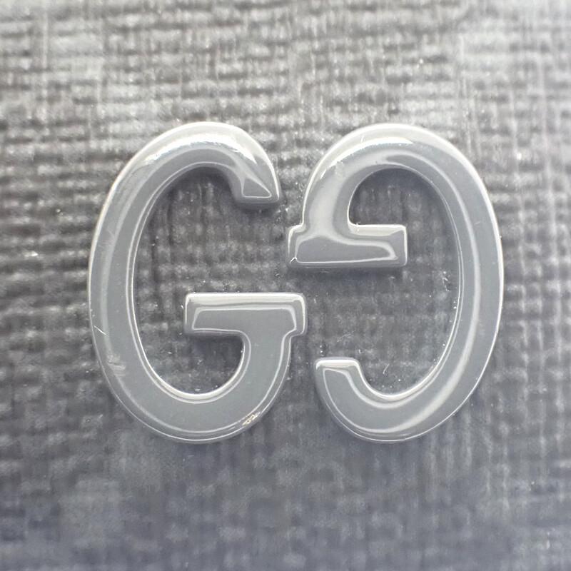 Gucci 768248 FACQC 1048 Card Case Black GG Supreme Canvas Mens