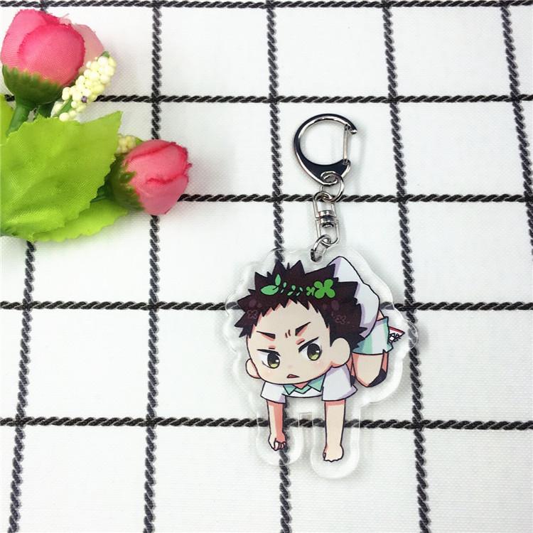Haikyuu!! Double-Sided Keychain Pendant: Hinata, Kageyama, Kenma