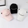 Children's Cartoon Hat Female Summer Versatile Sweet Cute Baseball Cap Personality Big Flower Cat Student Cap