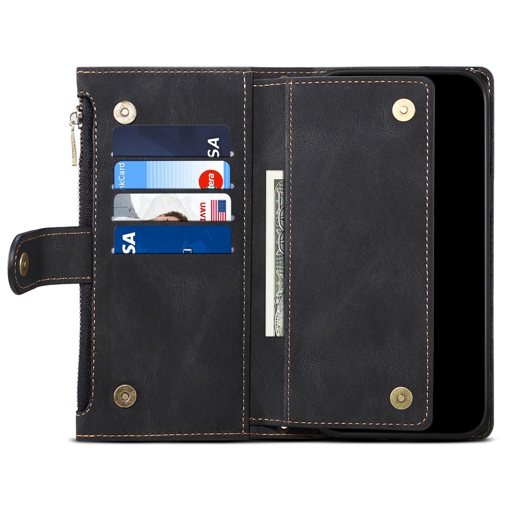 ESEBLE Star Series For Google Pixel 9/Pixel 9 Pro Case Zipper Wallet Leather Stand Phone Cover