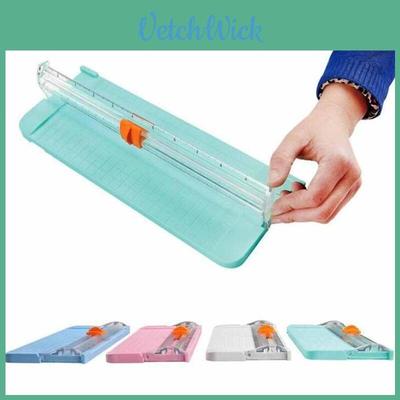 Mini Cortador de Papel Deslizante Colorido y Ligero con Regla Para Todas Tus Necesidades de Manualidades