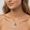 Nidin Cute Enamel Crystal Zircon Koi Fish Pendant Necklace Vintage Goldfish Chain Choker Lucky Animal Jewelry For Women Girls