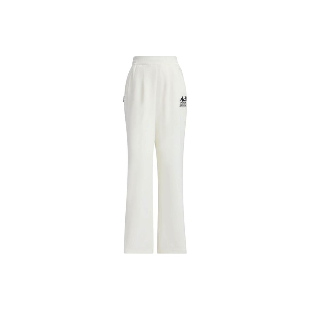 adidas SMALL LOGO TRACKSUIT BOTTOMS Casual Pants Women's Jade White JI7473