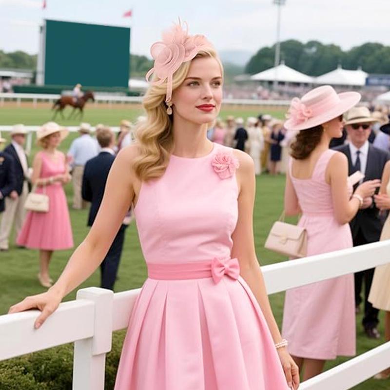 1 Pièce Bandeau Coiffe Plume Ornements de Cheveux Bandeau Élégant pour Femmes Vintage Dames Maille