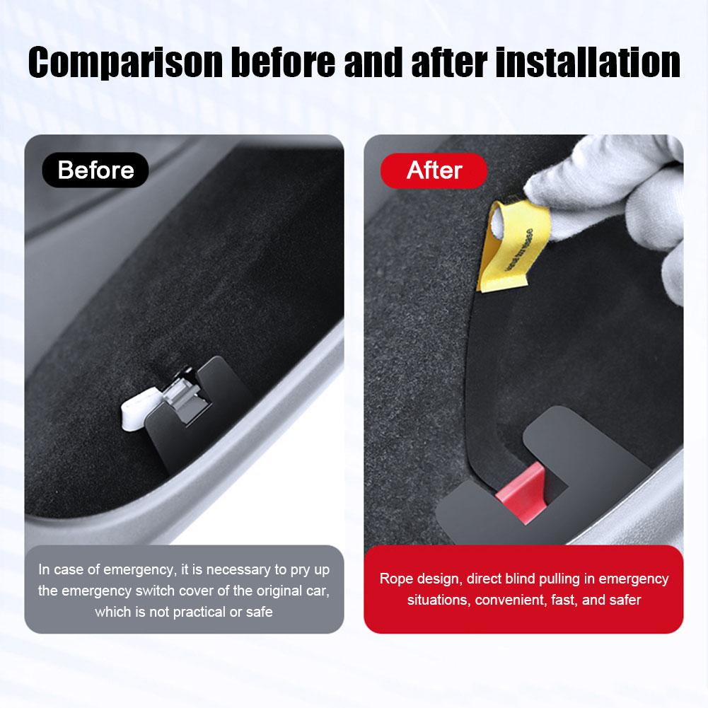 For Tesla Model Y 2025 2025 Rear Door Mechanical Switch Handle Emergency Puller Button Car Accessories