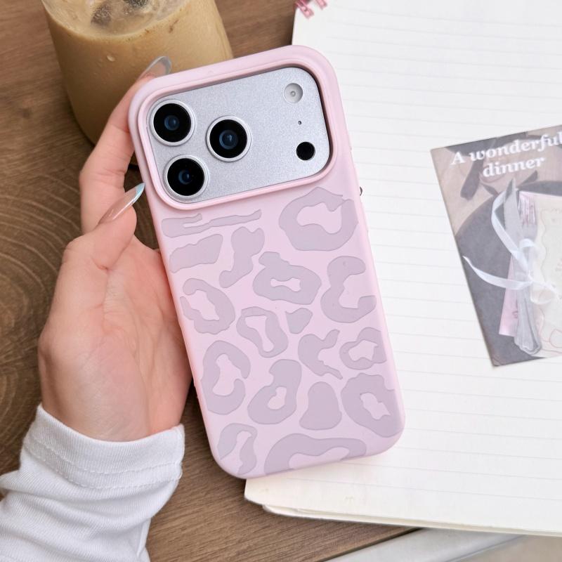 Godisflytande silikonleopardmönster mjukt skal för iPhone 17 Air 16 17 15 14 13 12 11 Pro Max 17Pro Plus stötsäker stötfångare Funda