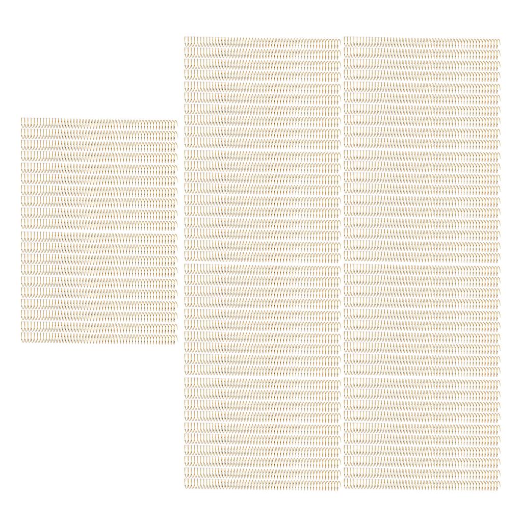 100Pcs Spiral Binding Coil 170 Sheet Capacity Spine Comb 19mm Diameter 48 Teeth 4:1 Pitch Set Kit for