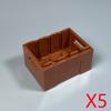 MOC City Scene Building Blocks Food Accessories Vegetable Fruit Shopping Cart Wine Bottle Toy