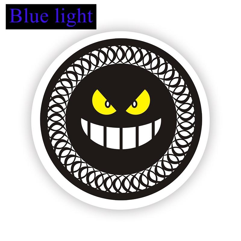 New motorcycle three-color reflective circular reflective plate, electric vehicle LED daytime running turn warning light modific