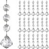 30Pcs Clear Acrylic Christmas Snowflake Ornaments Christmas Tree Charms  Christmas Tree Decor