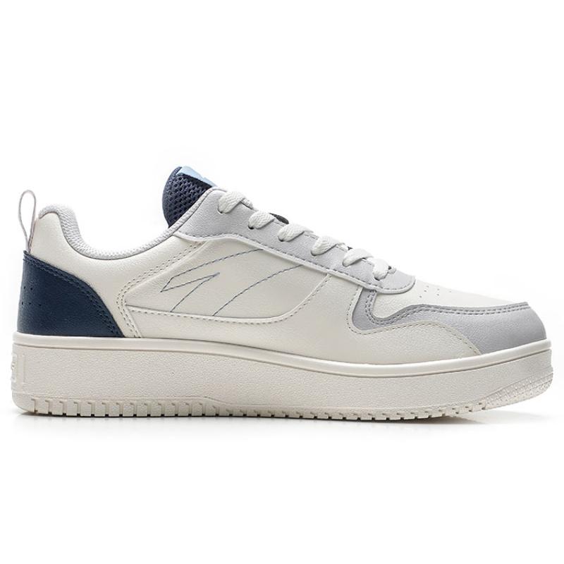 Anta Life Collection Wear Resistant And Lightweight Low Top Skateboard Shoes Men's White Gray Blue Sneakers